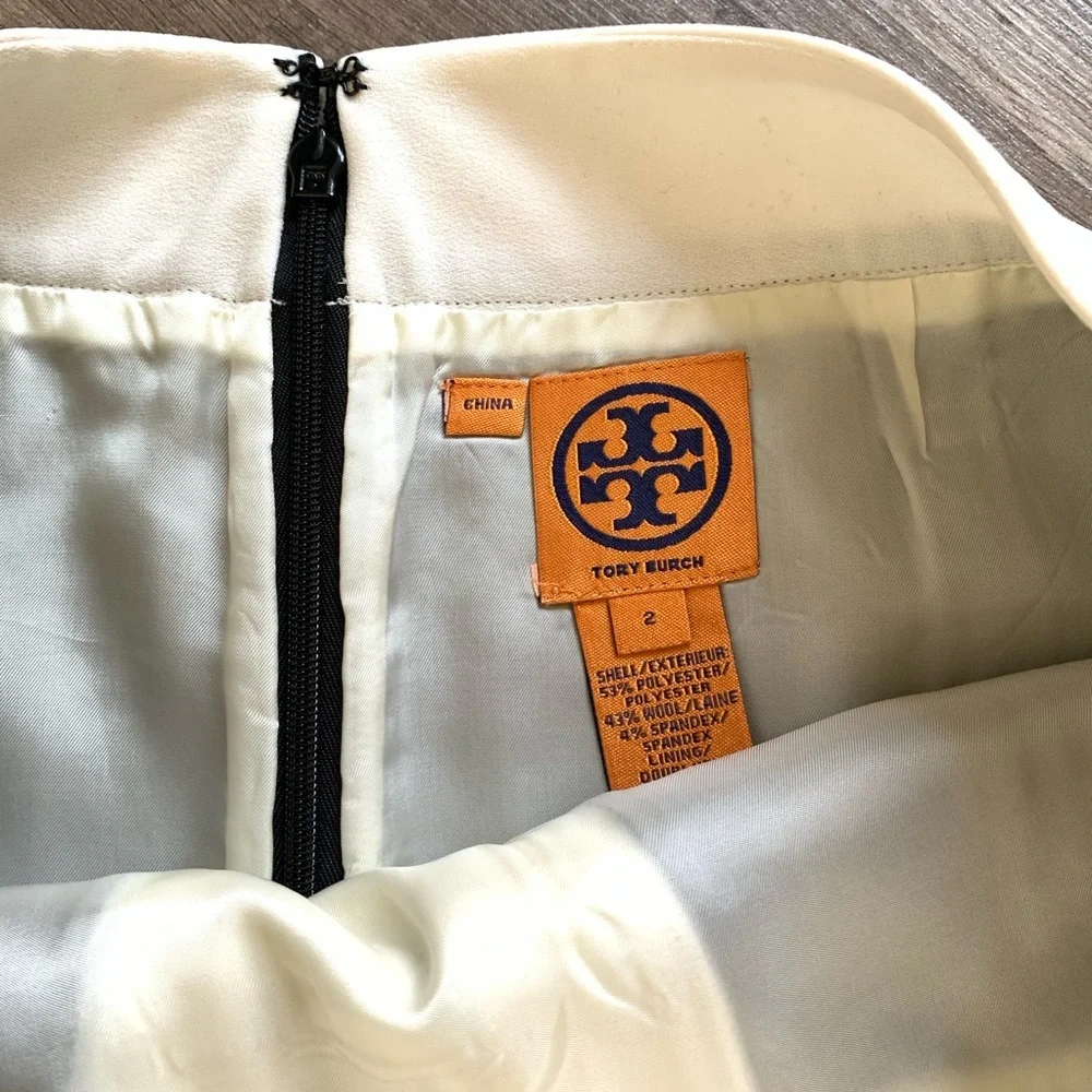 Tory Burch EUC A Line Wool Skirt Size 2‎ Lined